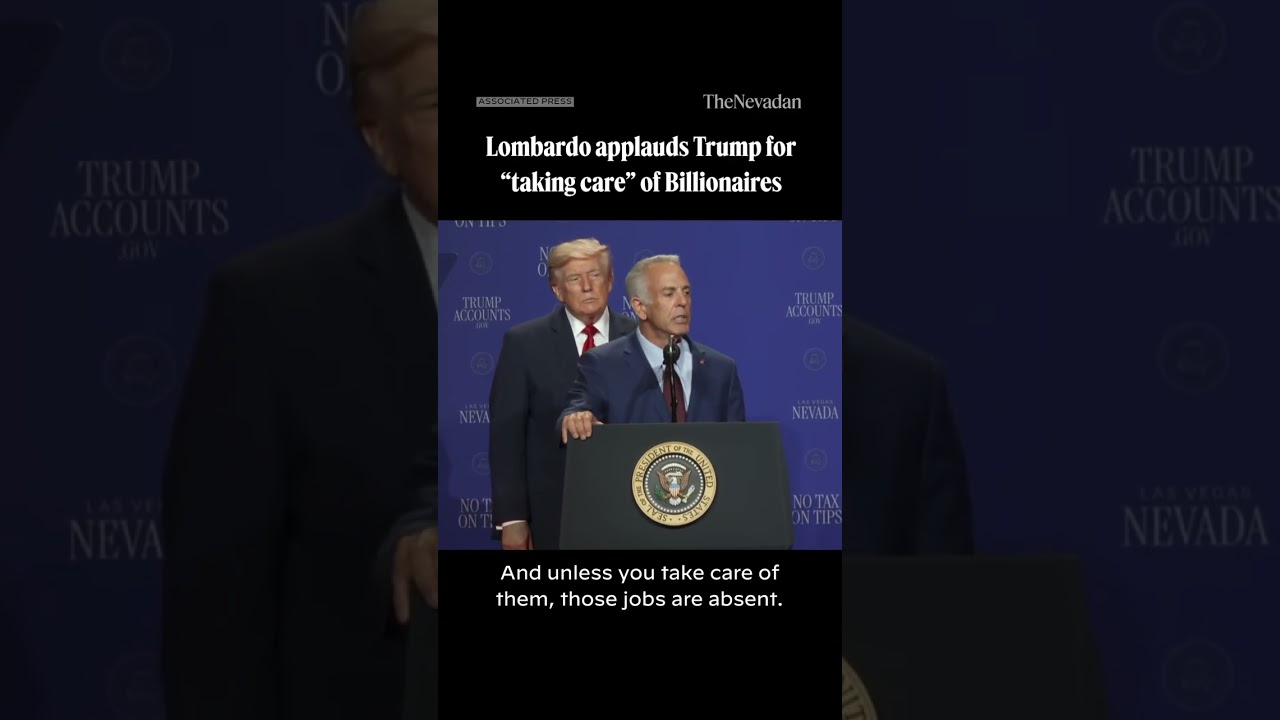 Video: Lombardo defends Trump for "taking care of" billionaire friends at Las Vegas rally