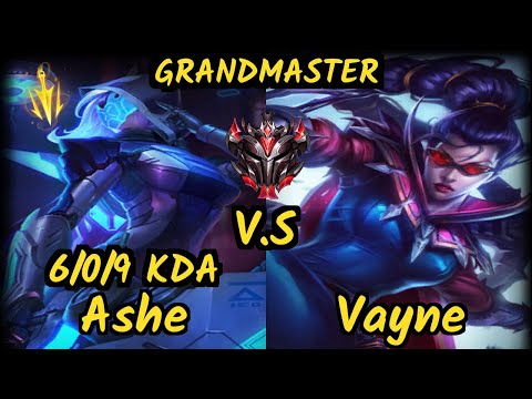 CGA Cody Sun (ASHE) vs VAYNE - 6/0/9 KDA BOTTOM ADC GAMEPLAY - NA Ranked GRANDMASTER