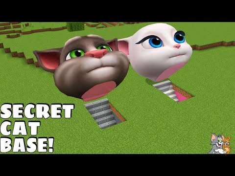 I found SECRET TALKING TOM AND ANGELA UNDERGROUND BASE in Minecraft - Gameplay - Coffin Meme