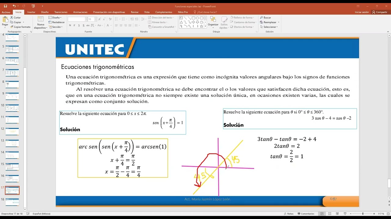 ecuaciones trigonométricas