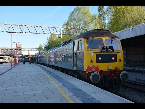 Y Triongl Gogledd Cymru with 47270 'Swift' and 47580 at Crewe and Stafford 22/04/17