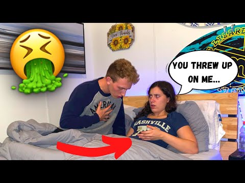 Mi sono ammalato nel cuore della notte e ho vomitato SCHERZO alla ragazza!