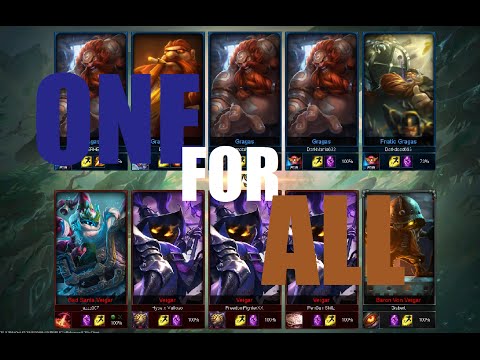 League of Legends-One for All Veigar vs Gragas-Full Gameplay Commentary
