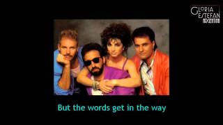 Gloria Estefan & Miami Sound Machine - Words Get In The Way (Lyric Video)