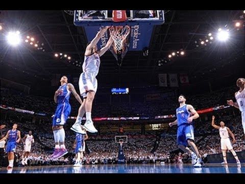 Steven Adams Dunks on One End and Swats on the Other!