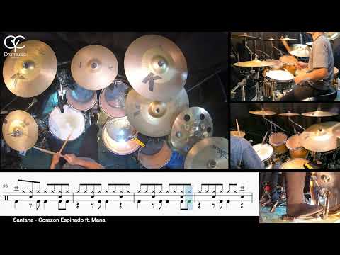 Corazon Espinado - Santana ft. Mana /Drum Cover By CYC ( @cycdrumusic ) score & sheet music