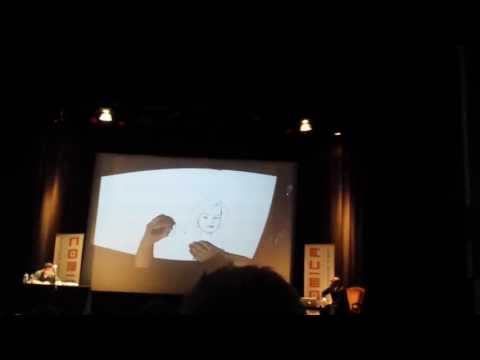 Jaime Hernandez gives a talk about Love and Rockets at the French Institute