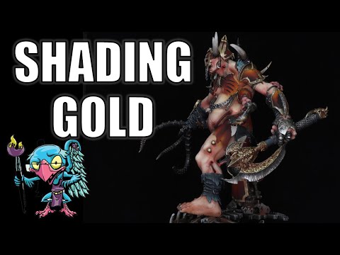 How to Shade and Highlight True Metallic Gold - HC 376