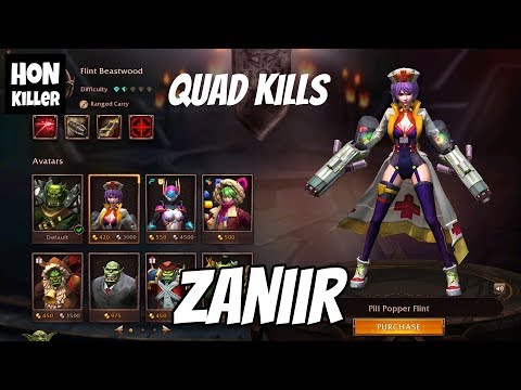 HoN Flint Beastwood Gameplay - Zaniir - Legendary I
