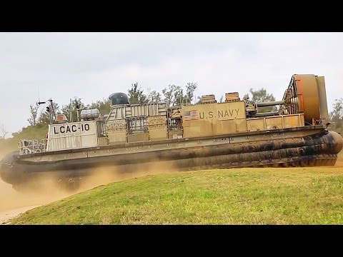 Massive 185 Tons Military Hovercraft Beach Landing