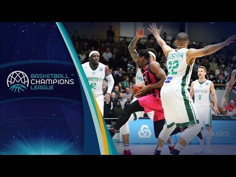 Cheeky! Polas Bartolo uses opponent to lay it up & in!