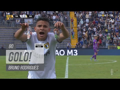 Goal | Golo Bruno Rodrigues: Famalicão (2)-2 SC Braga (Liga 21/22 #34)
