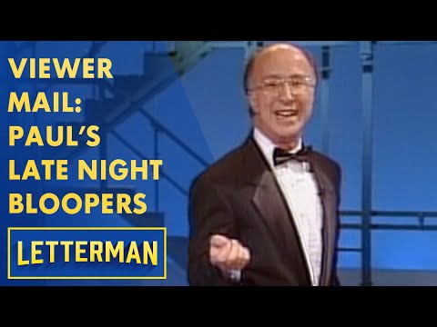 Viewer Mail: Paul Shaffer's Best Of Late Night Bloopers | Letterman