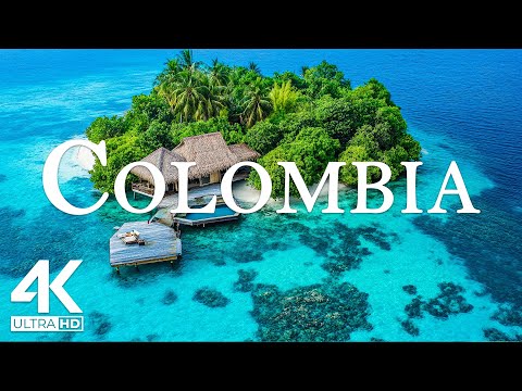 Flying Over Colombia (4K UHD) - Relaxing Music Paired with Stunning Nature Scenery - 4K Video