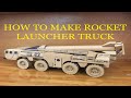 HOW TO MAKE ROCKET LAUNCHER TRUCK FROM CARDBOARD MILITARY VEHICLES DIY RC TOY
