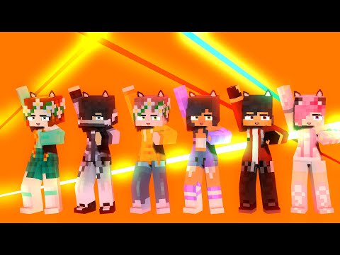 ME TOO COUPLE APHMAU FRIENDS KC, KIM, AARON, ZANE - MINECRAFT ANIMATION #shorts