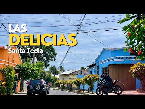 Recorriendo la Colonia Las Delicias en Santa Tecla | El Salvador Driving Tour 4K 🇸🇻 