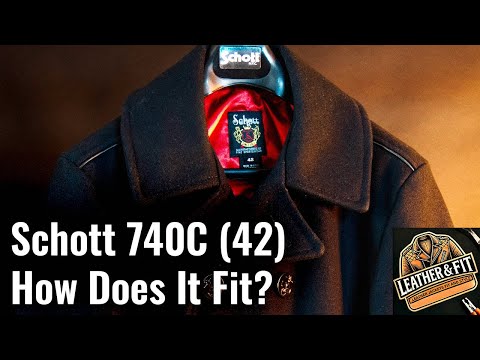 Schott 740C Leather Trim Peacoat (42) – How Does It Fit? | Leather & Fit