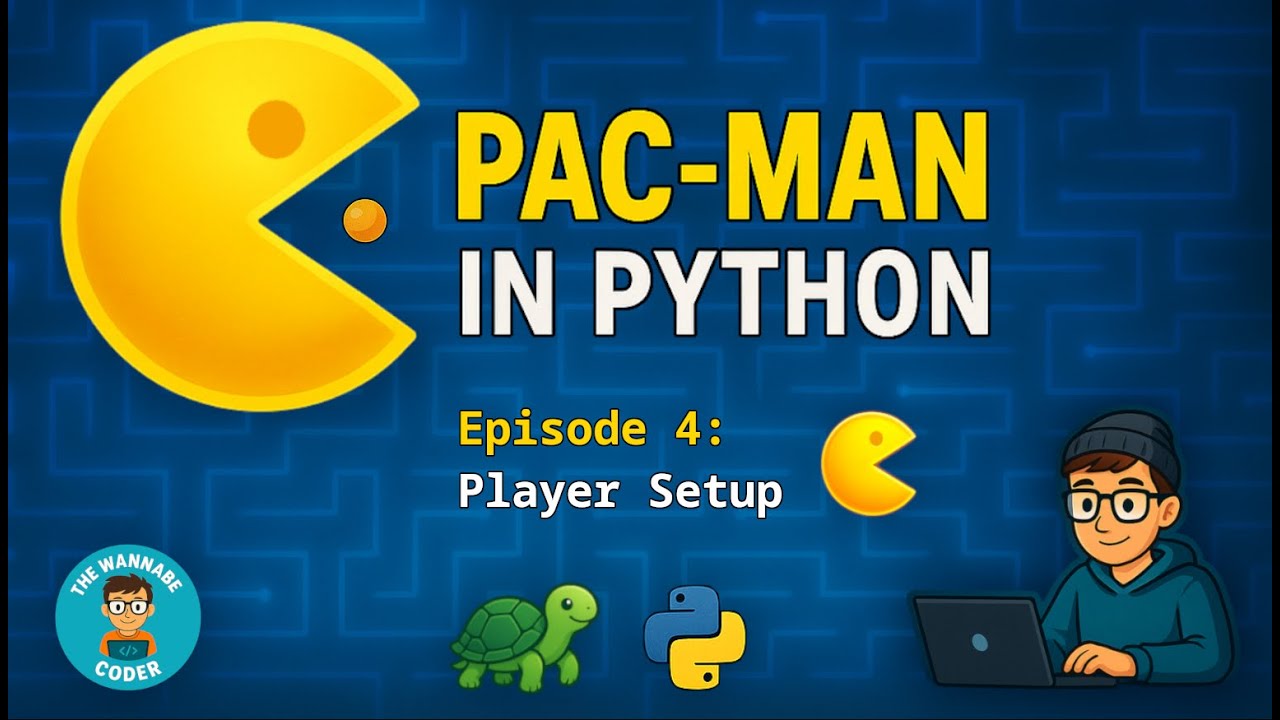 Add Pac-Man Player & Arrow Key Movement | Build Pac-Man in Python – Ep. 4 (Beginner Tutorial Series)