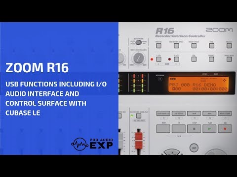 Zoom R16 USB Functions including I/O Audio Interface and Control Surface with Cubase Le