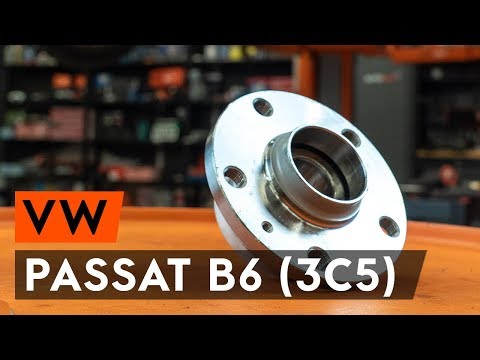 How to change rear wheel bearing / rear hub bearing on VW PASSAT B6 (3C5) [TUTORIAL AUTODOC]