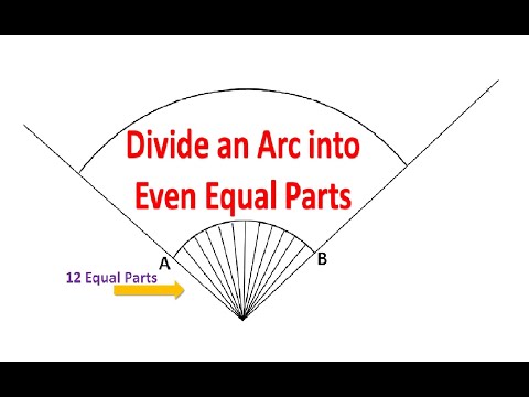 Dividing an Arc into Equal Even Parts