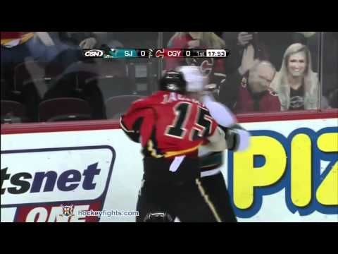 Ben Eager vs Tim Jackman Feb 25, 2011