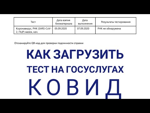 Тест пришел на госуслуги