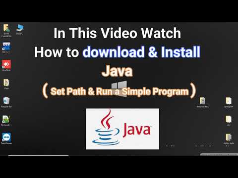 How to download and install Java JDK on Windows 7 8 10 Set path in Java