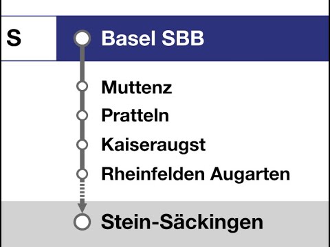 SBB Ansagen » S-Bahn Basel SBB — Stein-Säckingen (2023) | SLBahnen