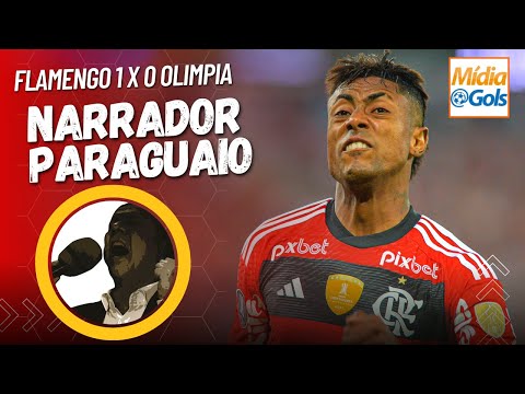 Flamengo 1 x 0 Olimpia - [PARAGUAYAN NARRATOR] - Goal by Bruno Henrique
