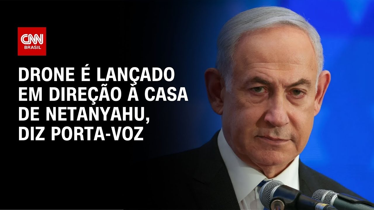 Drone é lançado em direção à casa de Netanyahu, diz porta-voz | AGORA CNN