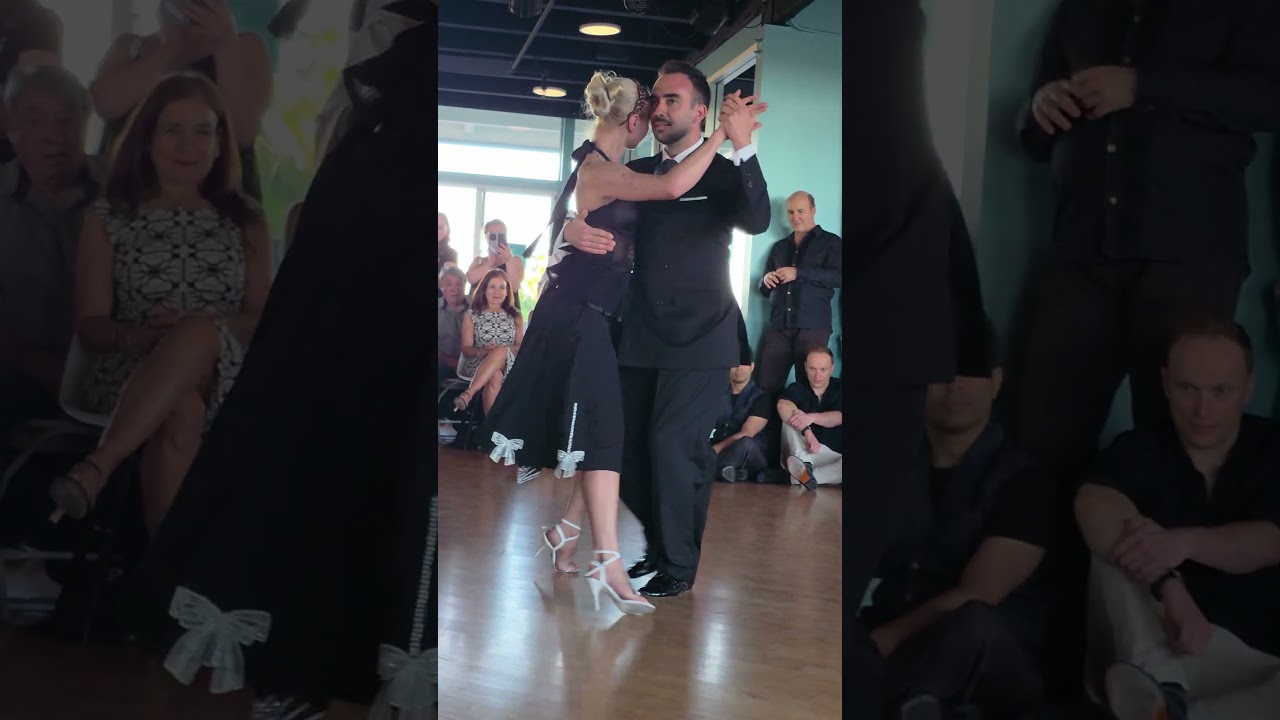 Video thumbnail for Eleonora Kalganova and Jerry Matias Perez improvised vals performance at Milonga Tango Cafe Dec 2026