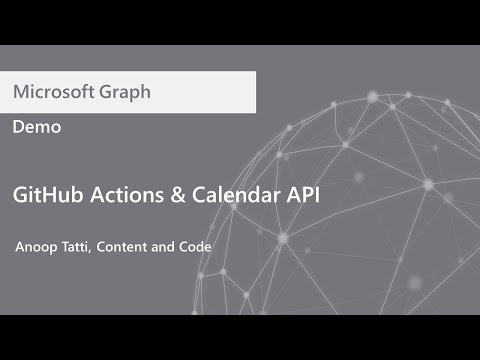 GitHub Actions and Calendar API Demo