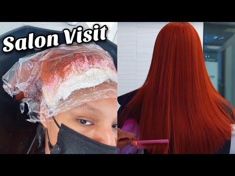 Salon Visit | Straightening My Natural Hair + Root...