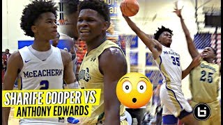 &quot;THIS IS MY CITY&quot; Sharife Cooper vs Anthony Edwards CRAZY HYPE BATTLE!! McEachern vs Holy Spirit