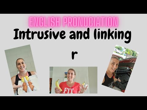 Intrusive r and linking r, English pronunciation