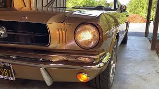 289-Powered 1965 Ford Mustang Convertible Front Turn Signal Operation Part 1