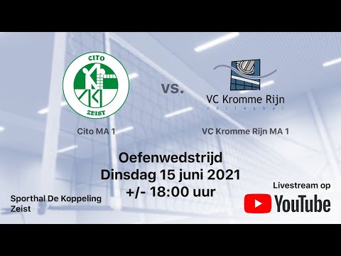 Cito MA 1 vs. VC Kromme Rijn MA 1, Volleybal 2e Klasse