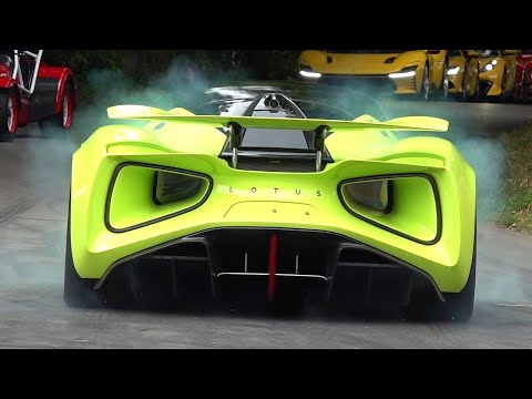 2000HP Lotus Evija (1700Nm) - Insane 4x4 Burnouts @ Goodwood Festival of Speed!