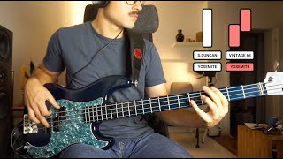 Video thumbnail for Bass PJ pickup comparison: Fender Yosemite vs.  Pure Vintage 63 w/ Seymour Duncan SJB-2B by Malte Bass