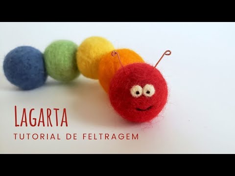 Needle Felting Tutorial - Easy Caterpillar