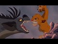 Hyenas Chase Simba And Nala Mufasa Comes To Simba S Rescue And Fights Hyenas Lion King Scene 11