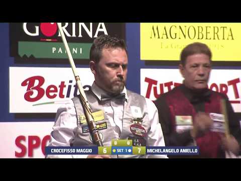 MAGGIO vs ANIELLO - 4°D.F. 18°CAMPIONATO ITALIANO BILIARDO TORINO 2017