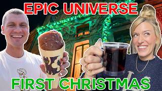 Epic Universe's FIRST CHRISTMAS | NEW At Universal Orlando: Exclusive Snacks, Harry Potter, Dragons