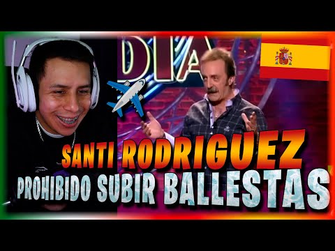 Who's trying to load a crossbow onto a plane? 😭 Reaction to Santi Rodríguez