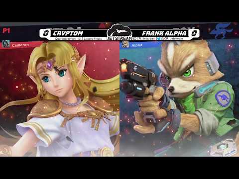 Quarantainment 13 Losers Finals - Cryptom (Zelda) Vs Frank Alpha (Fox) - SSBU