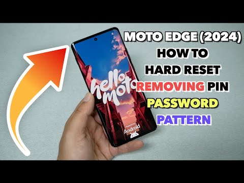 Moto edge 2024 How to Hard Reset Removing PIN, Password, pattern No PC