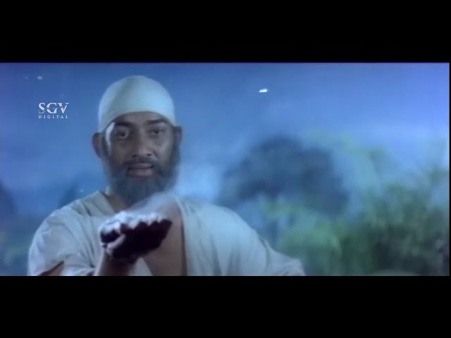 Sai Baba Makes Realize People About Religion by Rice Grain | Best Kannada Scenes | Kannada Movie