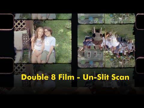 Double 8 (Regular 8mm) Film - Un-Slit 16mm Scan Demo